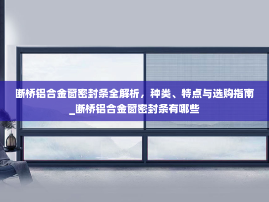 断桥铝合金窗密封条全解析，种类、特点与选购指南_断桥铝合金窗密封条有哪些